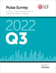 Cover of the 2022 Q3 Pulse Survey report by Deloitte, featuring a teal design with bar chart graphic and AIF logo.