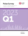 Cover page of the "2023 Q1 Pulse Survey," a timeshare and vacation resort industry report, prepared by Deloitte for AIF.