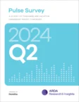 Cover of the 2024 Q2 Pulse Survey by ARDA Research & Insights, prepared by Deloitte, featuring a stylized graph.