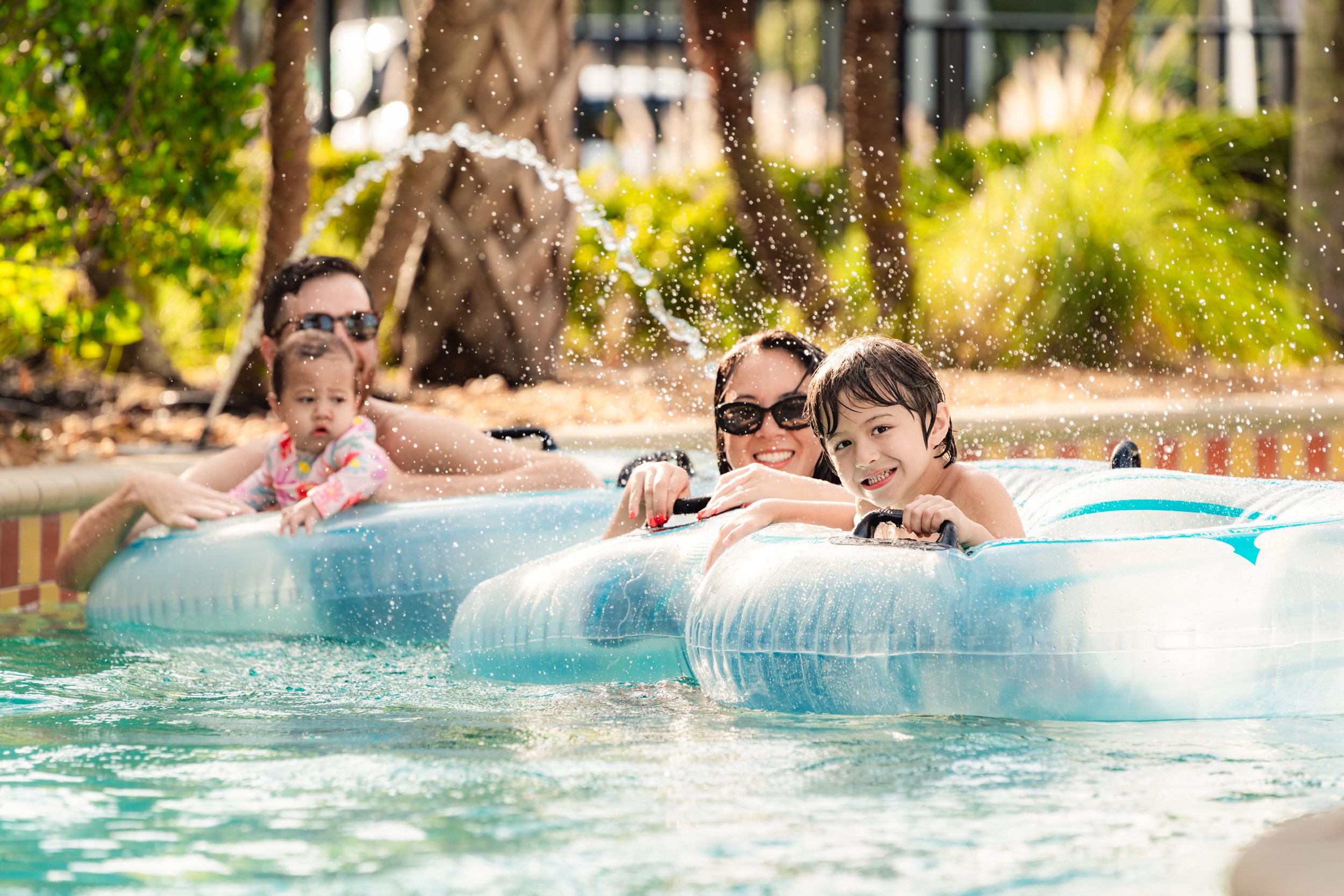 Waterpark family vacation