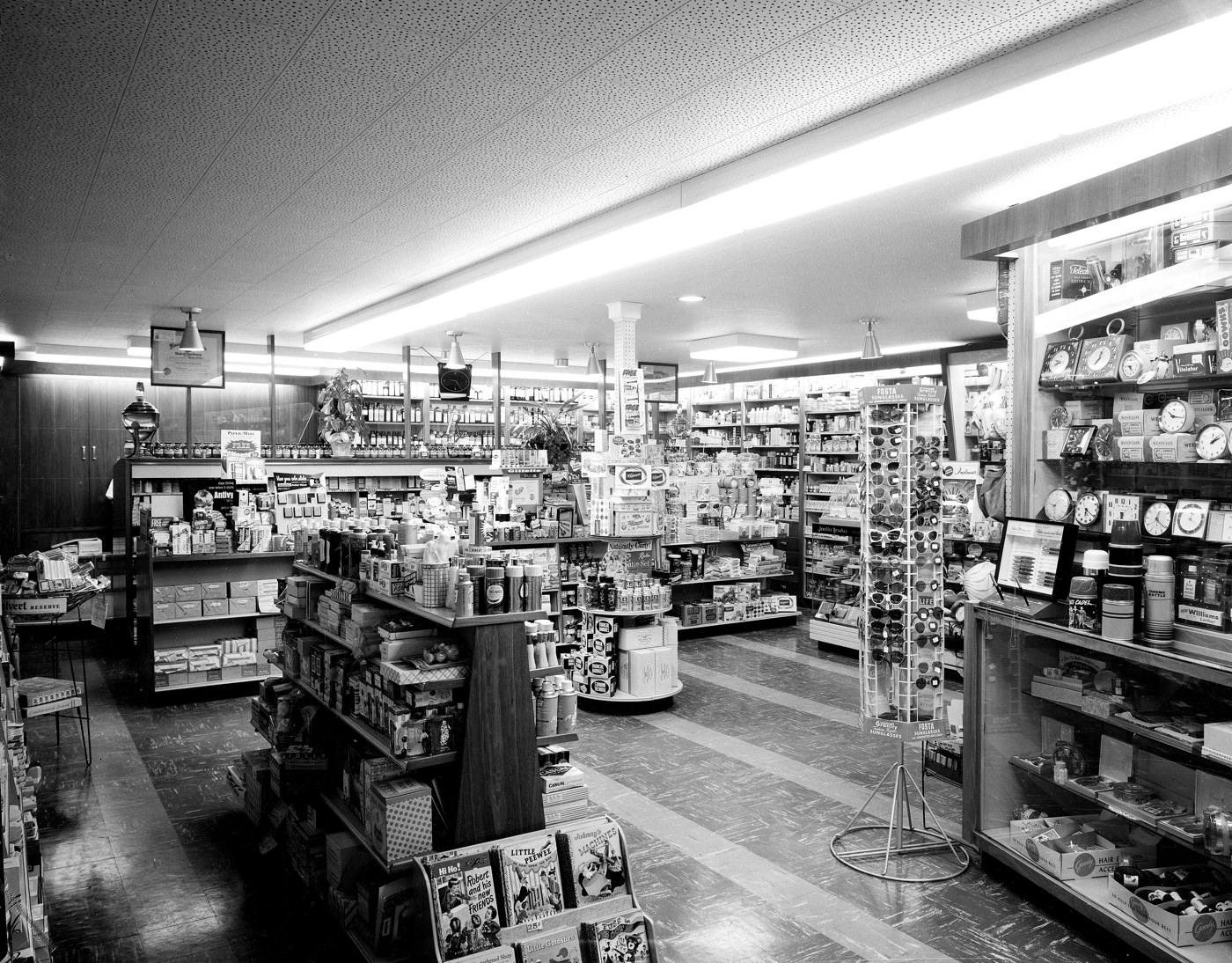 Historic pharmacy retail interior