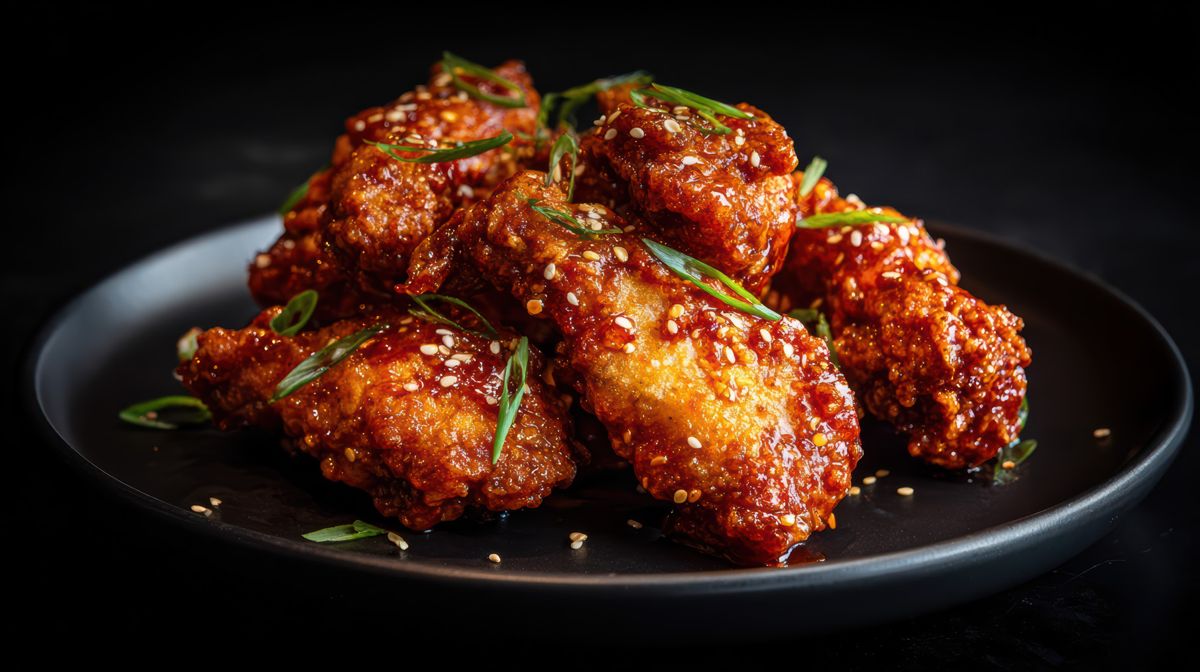 Saucy glazed wings