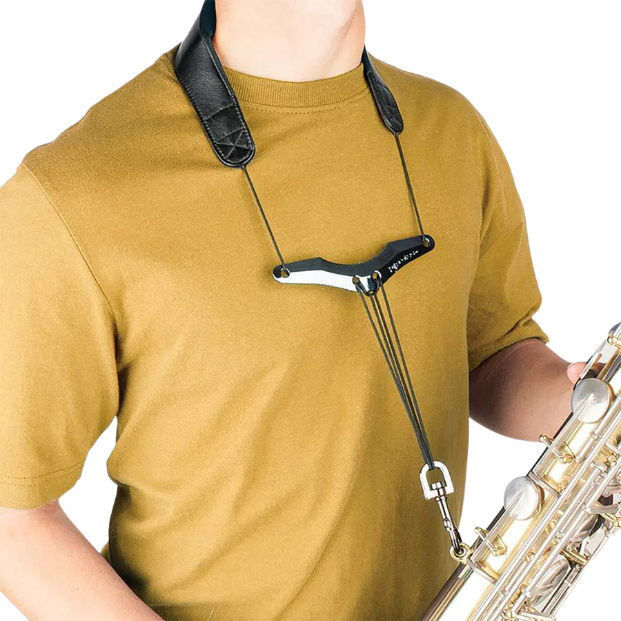ProTec Leather Sax Neck Strap w/Comfort Bar