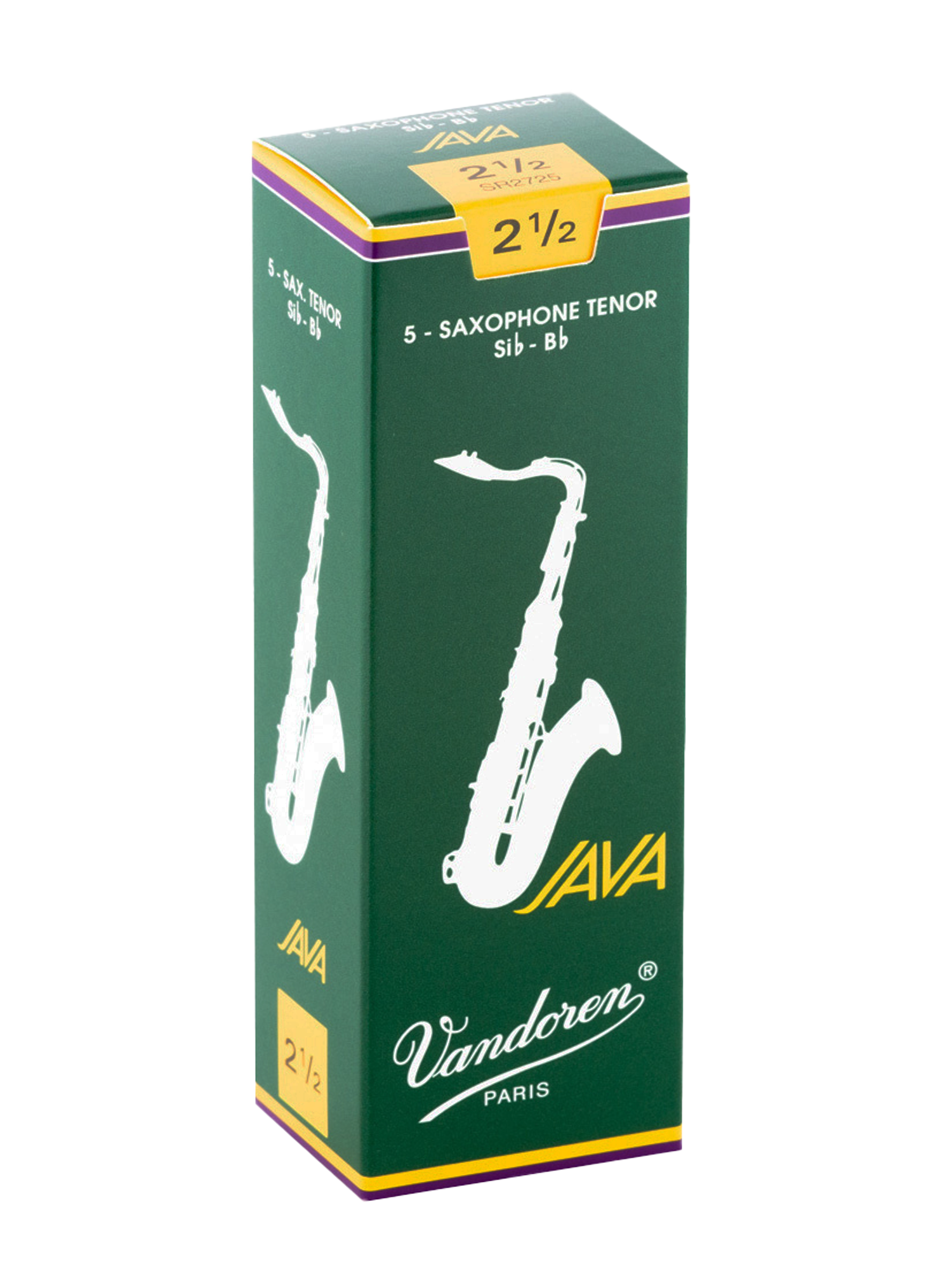 Vandoren JAVA Green Tenor Saxophone Reeds - Box of 5
