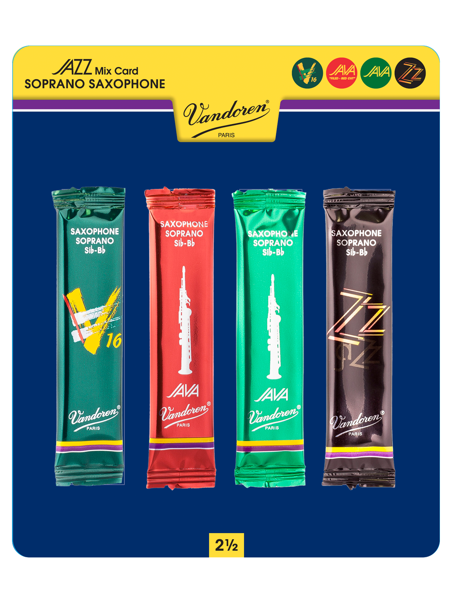 Vandoren Jazz Soprano Saxophone Mix Card